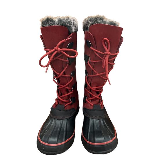 Kamik Women's “Solitude” Snow Boot Red Waterproof Insulated Insert Size W7 *READ - Picture 1 of 9